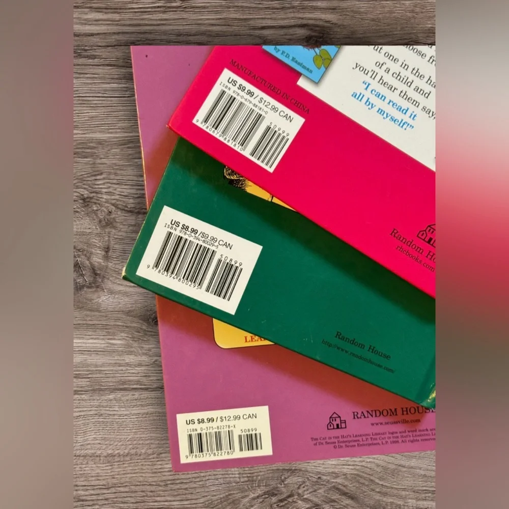 3 Dr. Seuss Books hardback